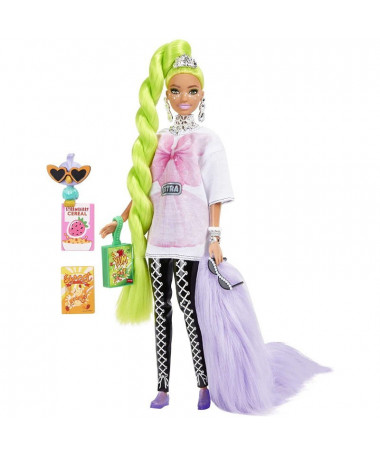 Barbie Extra Pelo Verde Neón